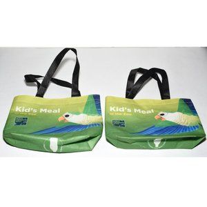 2 Bronx Zoo Reusable Kids' Lunch Bag Totes